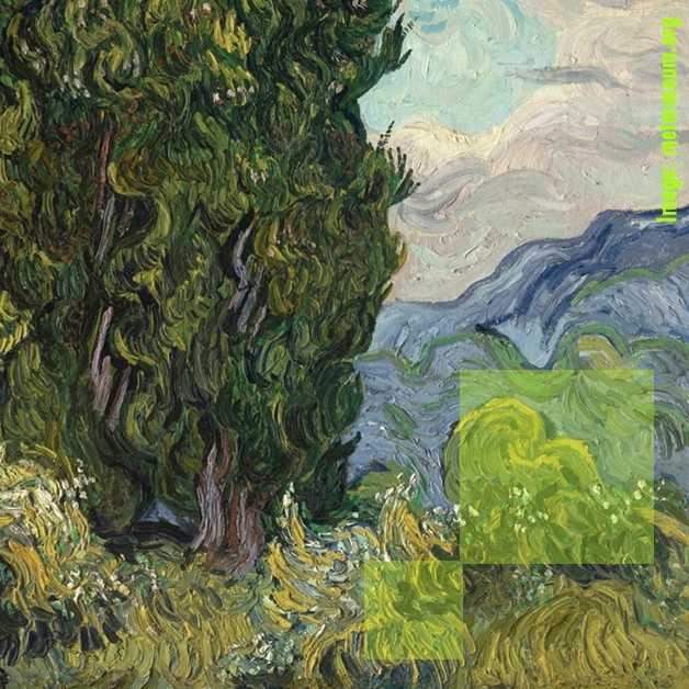 Van Gogh’s Cypresses – The Met